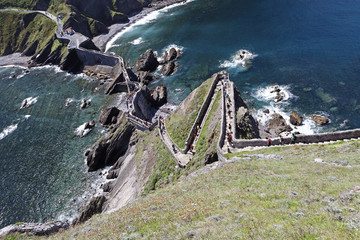 Road to San Juan de Gaztelugatxe view from above