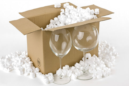 Glaswaren sicher  verpacken