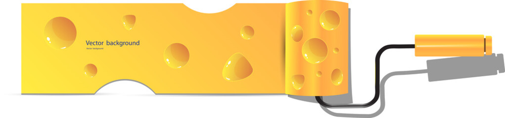 cheese roller  vector