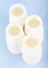 Natural white yogurt drink