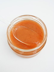 compote,pomme fraise