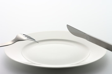 Knife, Fork and Dinner Plate