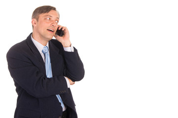 Fototapeta premium businessman with cellphone
