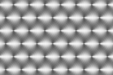 Radial stainless steel surface