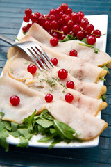 carpaccio pesce spada affumicato