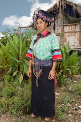 Frau von Laos in Tracht