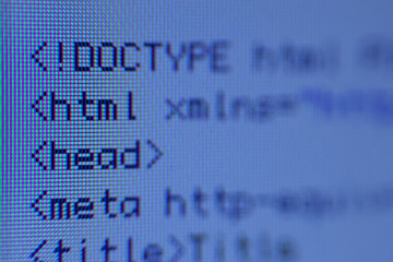 HTML-Code (Nahaufnahme)