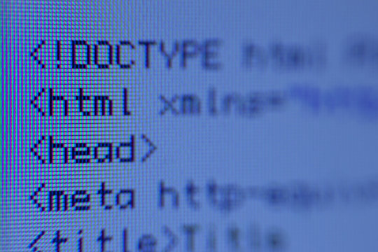 HTML-Code (Nahaufnahme)