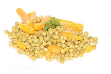 petits pois et carotte