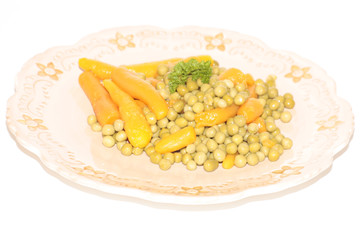 petits pois et carotte