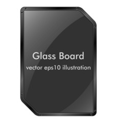 Vector glass message board