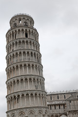 Fototapeta na wymiar Pisa, the bending tower