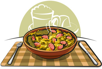 sauerkraut with sausage