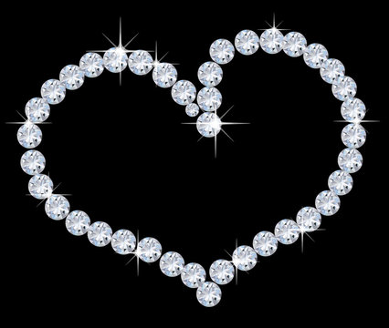 Herz aus Diamanten