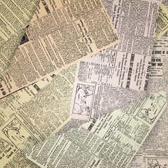 Abwaschbare Fototapete Zeitungen alter Zeitungshintergrund