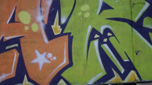 urban graffiti wall