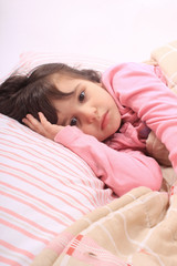 Little girl bedtime