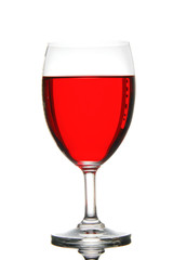 Isolated winery glass
