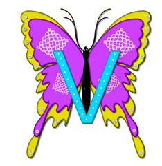 Alpha Bling Butterfly V