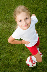 Little soccer player