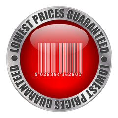 « LOWEST PRICES GUARANTEED » stamp (great savings sale)