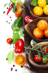 fresh organic tomatoes