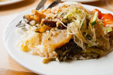thai food rice and curry