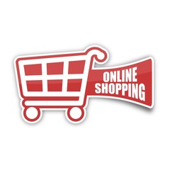 sticker einkaufswagen online shopping 1