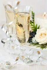 Two glasses of champagne