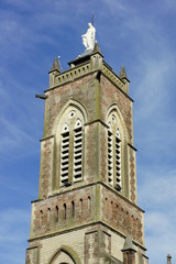 Obraz premium Clocher de l'église de Capdenac