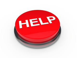 3d button help red