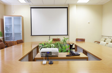 Business meeting room in office