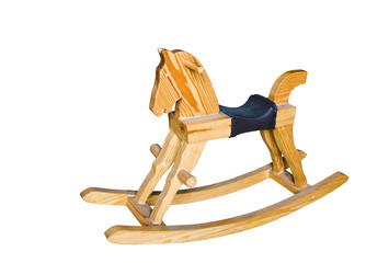 wooden rocking horse