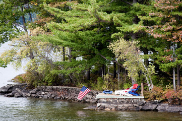 Lake Winnipesaukee in New Hampshire in the USA