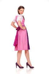 Young woman with dirndl dress 4
