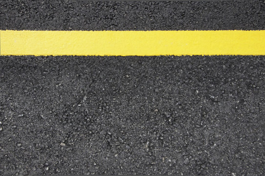 street with Yellow line