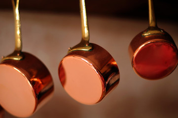 Casseroles en cuivre