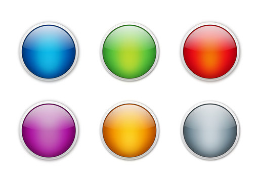 glossy buttons