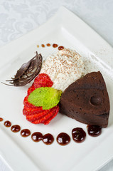 Chocolate flan
