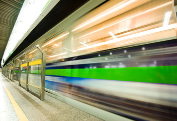 speed train subway
