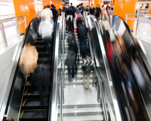 interior of a subway station