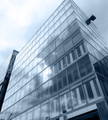 Obraz na płótnie Canvas futuristic corporate building