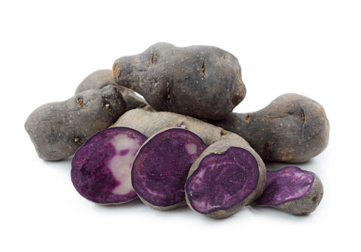 Vitelotte blue-violet potato