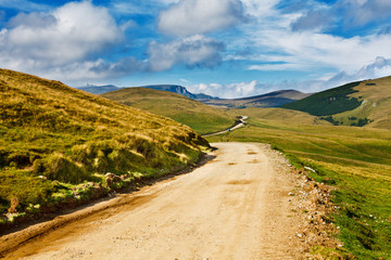 Landscape with dirt road