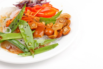 rice noodles with vegetables