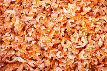 Closeup Dried Shrimp