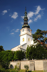 Catholic church in the town Nove mesto nad Vahom, Slovakia