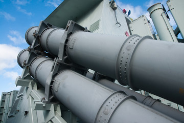 Missile launch tubes