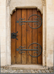 brown door