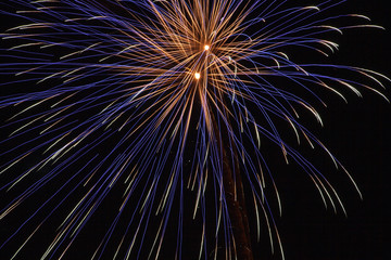 Feuerwerk am Nachthimmel